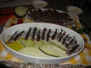 TORTINO DI MELANZANE ED ALICI